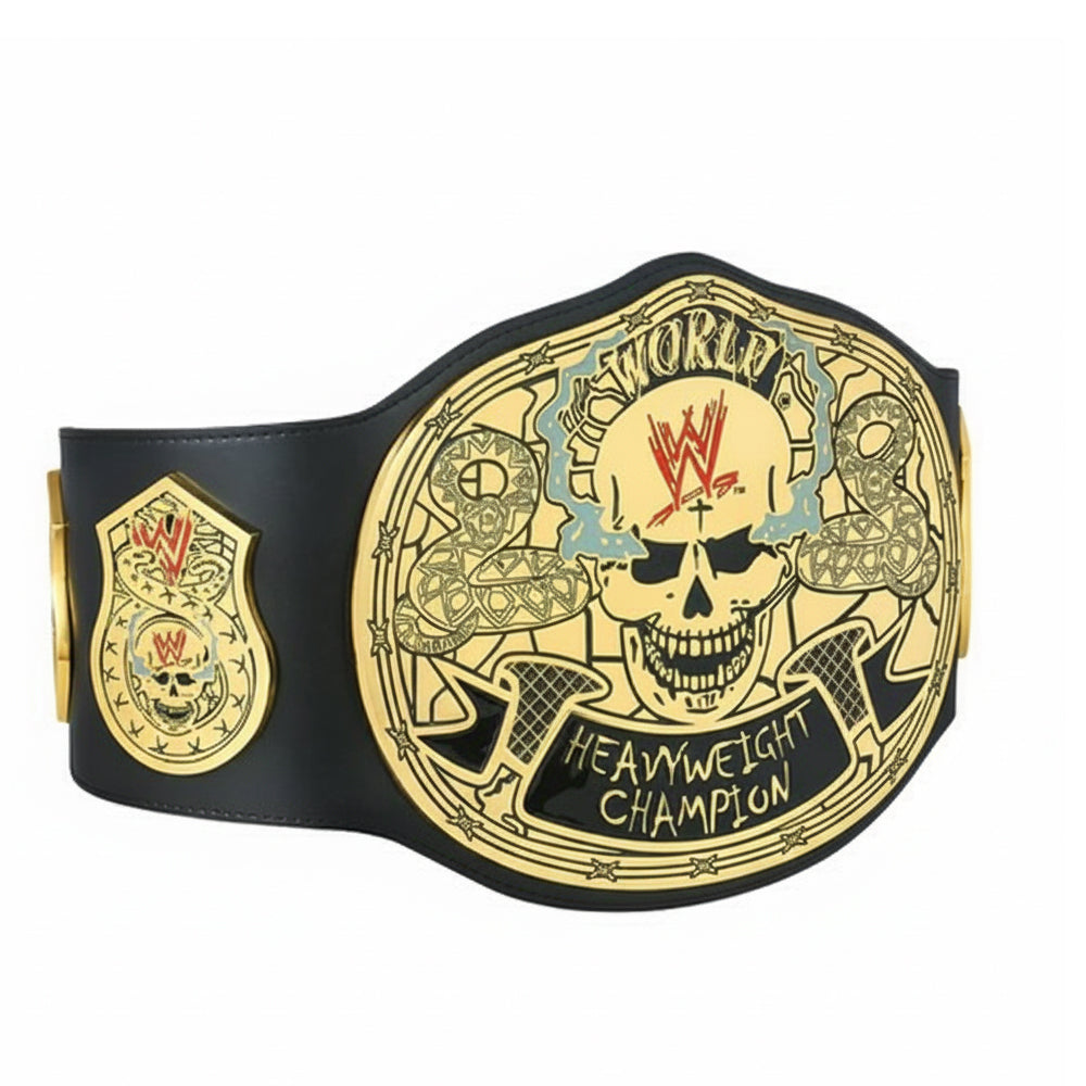 WWE Smoking Skull Stone Cold Heavyweight Wrestling Championship Belt