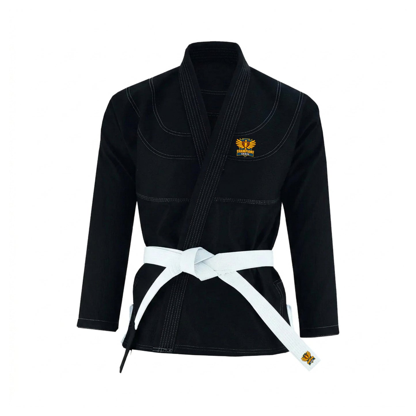 champions chase Regular Brazilian Jiu Jitsu Gi Top Black - IBJJF Compliant