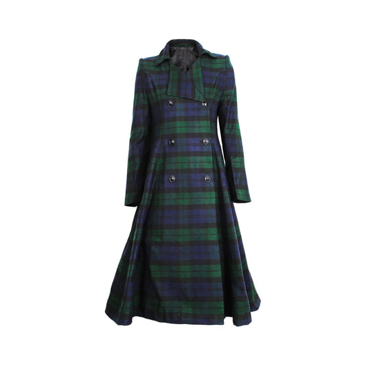 champions chase Kate Coat tartan wool cloth