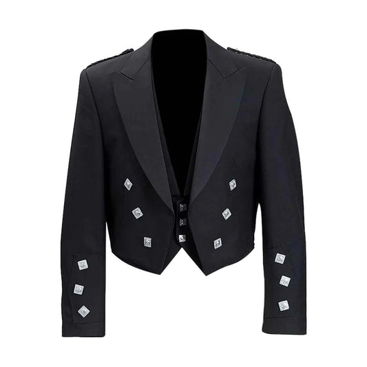 Champions Chase Prince Charlie Jacket With Vest Black Color