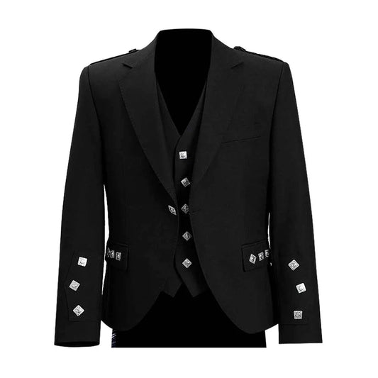 champions chase Argyll Jacket With Vest Prince Charlie style Cuffs