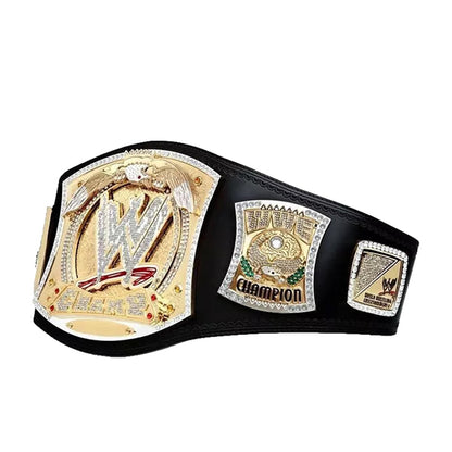 Spinner World Heavyweight Championship Title Belt Replica, Wrestling Championship Title Belt – Adult Size, Golden, Black, Adult Size