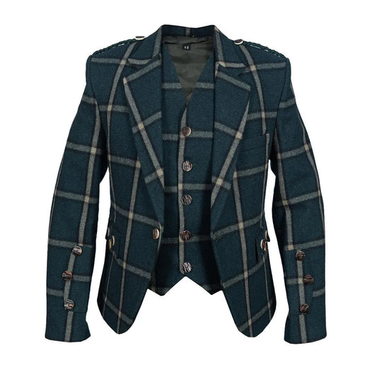 champions chase Green Tweed Argyll Jacket And Vest