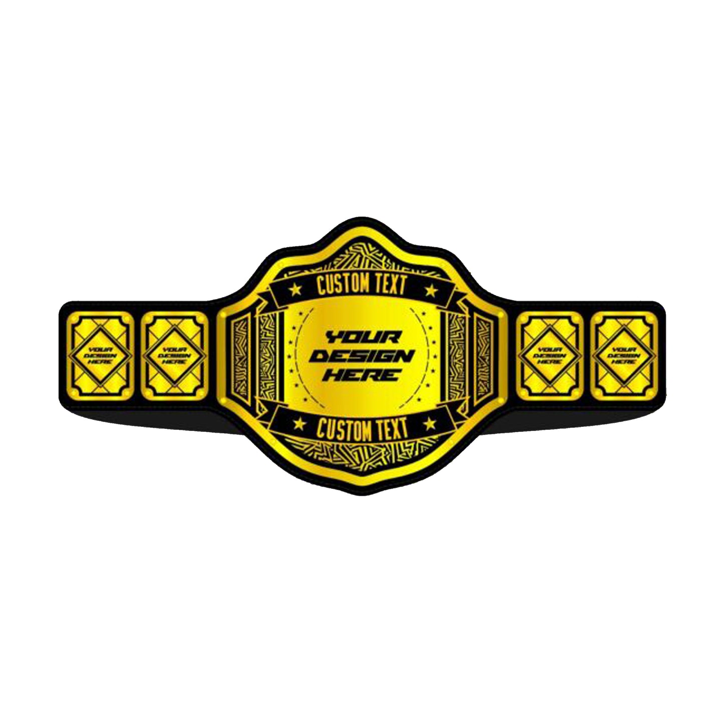 champions chase Custom Wrestling Belt Gold Plated 5 Plates