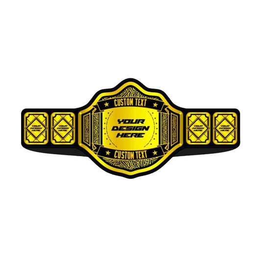 champions chase Custom Wrestling Belt Gold Plated 5 Plates