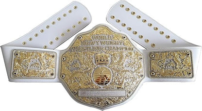 Fandu Belts Adult Championship Wrestling Title Replica Belt Brown strap Big Gold,