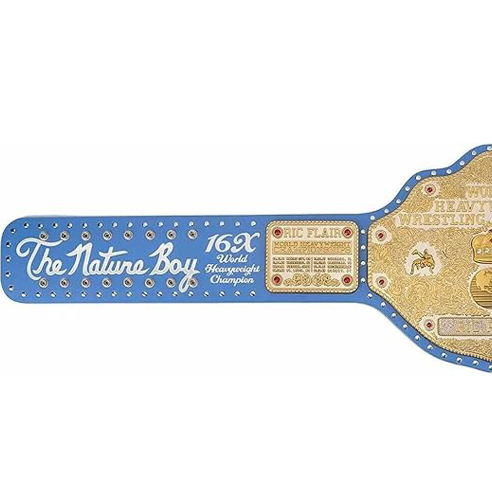 New Custom Ric Flair Big Gold Championship belt – Ric Flair World Heavyweight Big Gold Wrestling Replica Title Championship Belt 2mm, Multicolor,