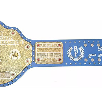 New Custom Ric Flair Big Gold Championship belt – Ric Flair World Heavyweight Big Gold Wrestling Replica Title Championship Belt 2mm, Multicolor,