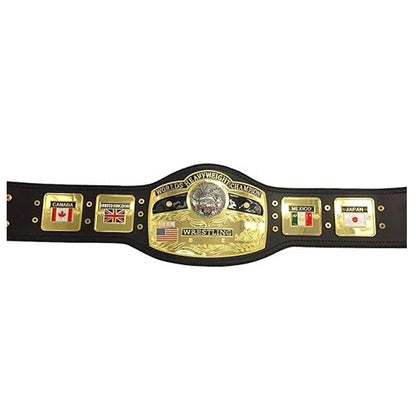 Custom NWA Domed Globe Wrestling Championship Belt – NWA Domed Globe Heavyweight Wrestling Replica Title Championship Belt