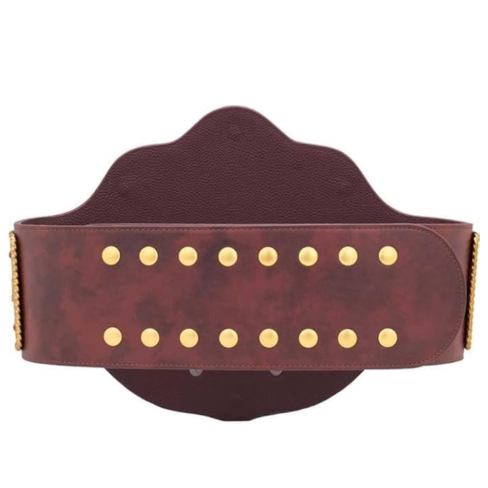 Fandu Belts Custom Big Gold Adult Replica Real Leather Dual Plate Wrestling Championship Belt Title Die Cast