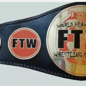 FTW Heavyweight Championship Belt Adult Size Genuine Leather Replica