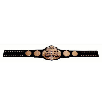 World’s Greatest Dad Championship wrestling Belt Replica Adult Size, Black Strap