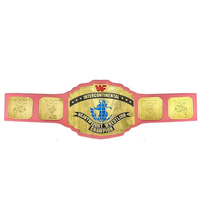 WF Intercontinental World Heavyweight Championship wrestling Title Replica Belt, Pink Strap