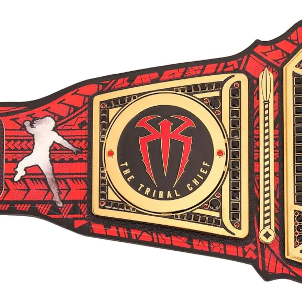 New Roman Reigns 1,316 Days Signature Series Championship Title Belt Black/Red, adult/size