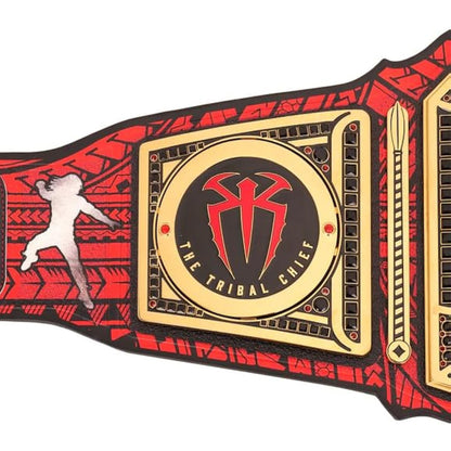 New Roman Reigns 1,316 Days Signature Series Championship Title Belt Black/Red, adult/size