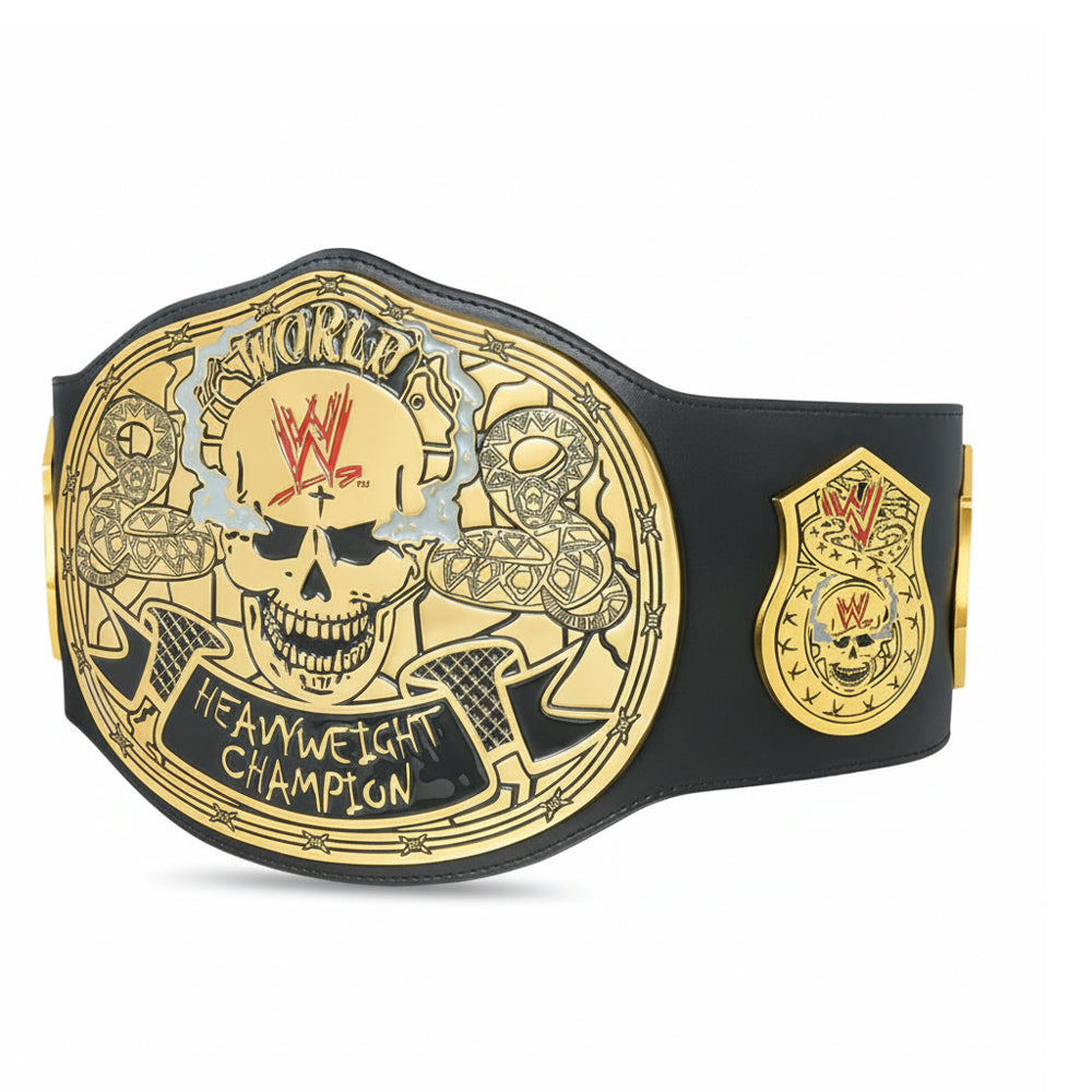 WWE Smoking Skull Stone Cold Heavyweight Wrestling Championship Belt