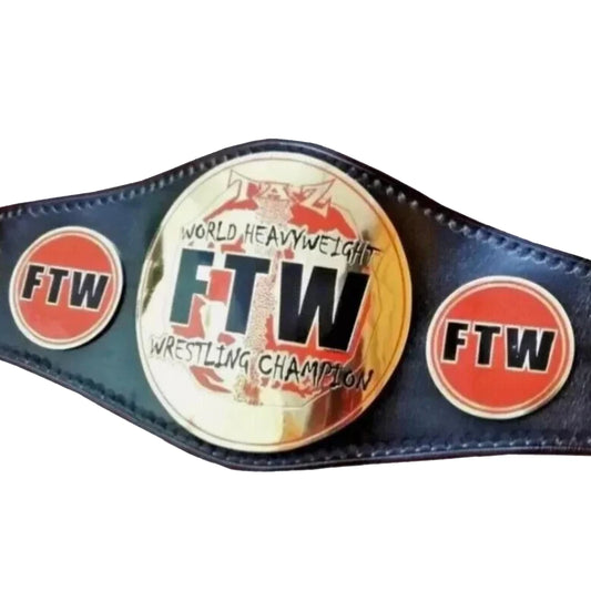 FTW Heavyweight Championship Belt Adult Size Genuine Leather Replica