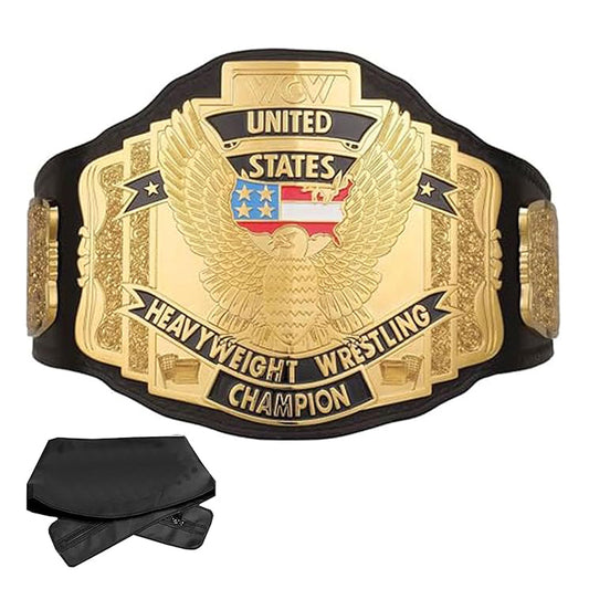WCW United States Heavyweight Wrestling Championship Belt, Replica Belt 2mm