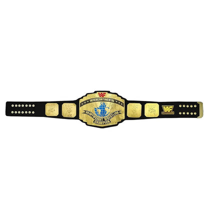 WF Black Intercontinental World Heavyweight Championship Wrestling Title Replica Belt,