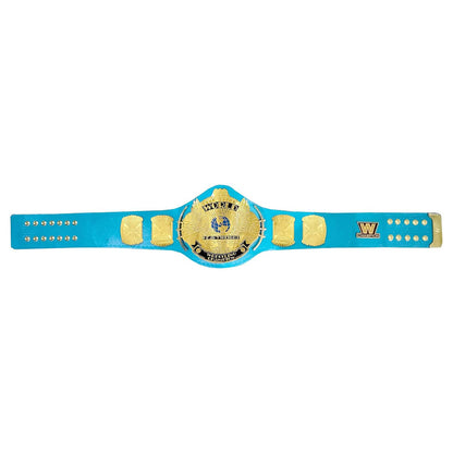 World Heavyweight Winged Eagle Title Belt Replica Sky Blue Leather Strap