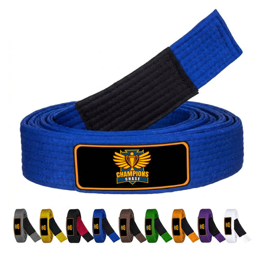 champions chase Brazilian Jiu Jitsu Belts Deluxe Version 100% Cotton 9 Stitches Heavy Duty