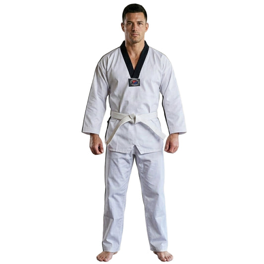 champions chase- Regular Taekwondo Gi Uniform Set 8oz Ultra Light TKD Suit With Belt For Kids Adults Unisex