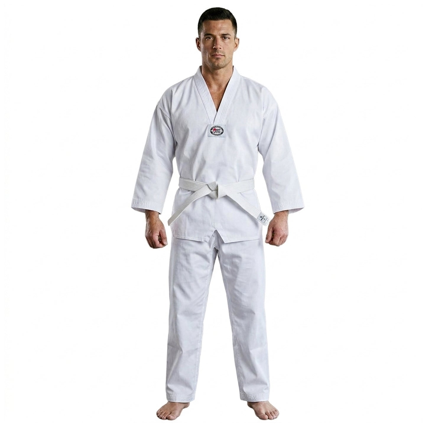 champions chase- Regular Taekwondo Gi Uniform Set 8oz Ultra Light TKD Suit With Belt For Kids Adults Unisex